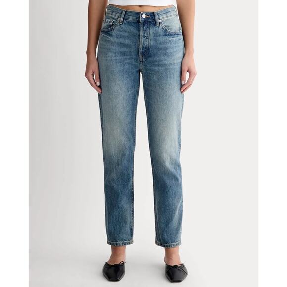Everlane The '90s Cheeky Jean Vintage Mid Blue Size 27 Regular EUC - Picture 4 of 13